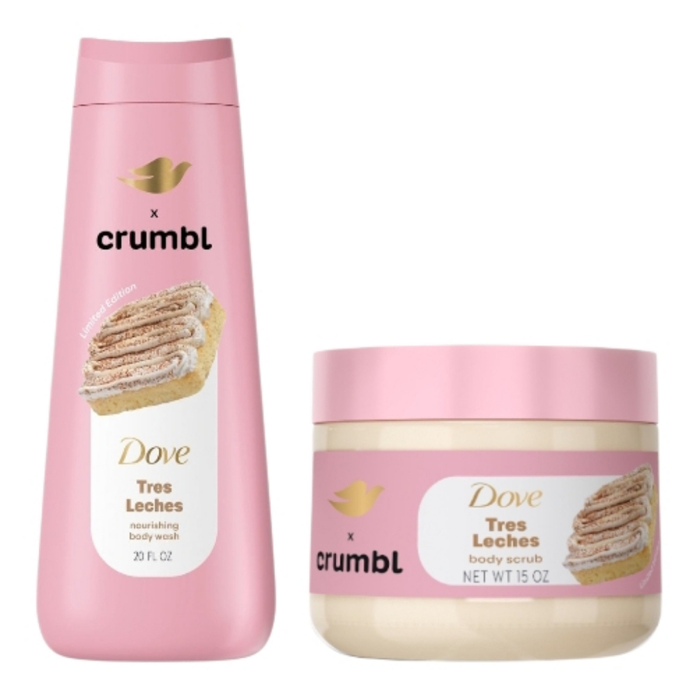 Dove x Crumbl Limited Edition Tres Leches Body Wash & Scrub Set